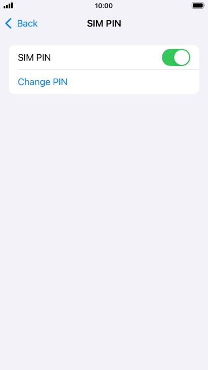 Press Change PIN.