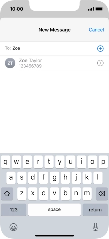 Press the required contact. Press the required contact.