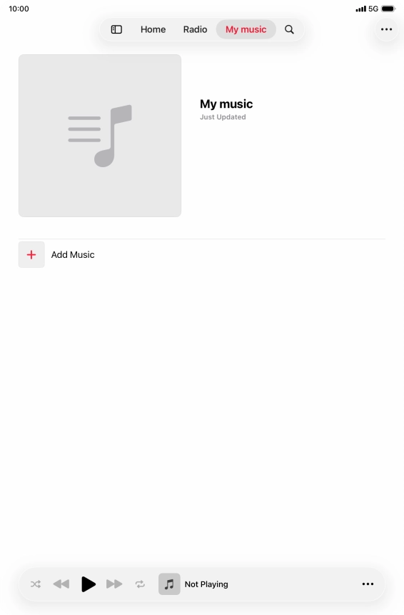 Press Add Music.