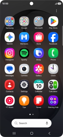 Press Gallery and go to the required folder. Press Gallery and go to the required folder.