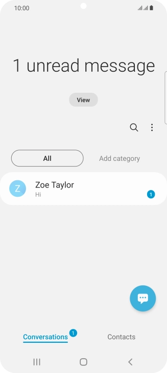 Press the menu icon.