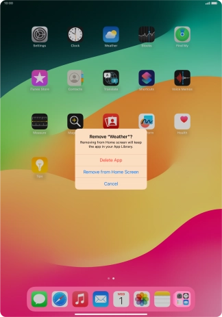 Press Delete App.