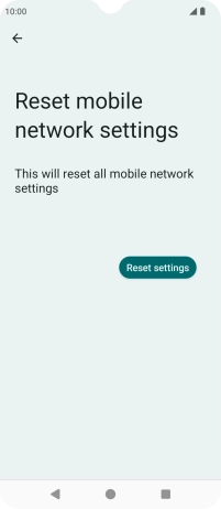 Press Reset settings. Press Reset settings.