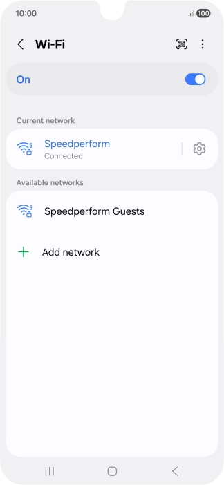 Press the Home key to return to the home screen.