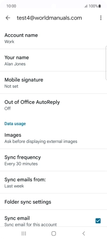 Press Account name and key in the required name. Press Account name and key in the required name.