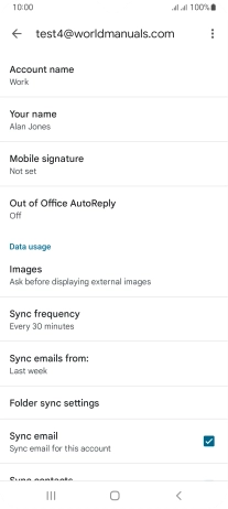 Press Account name and key in the required name. Press Account name and key in the required name.