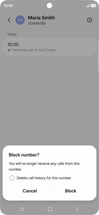 Press Block.