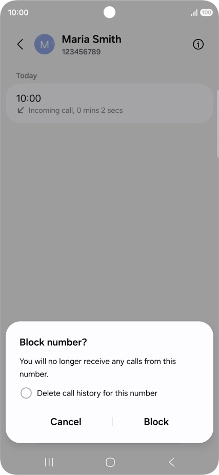 Press Block.