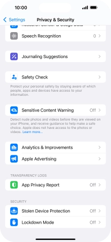 Press App Privacy Report.