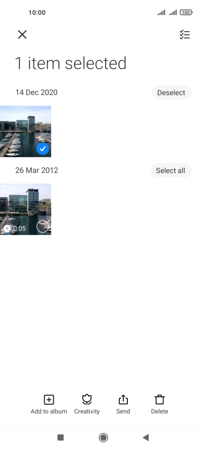 Press the select all icon. Press the select all icon.