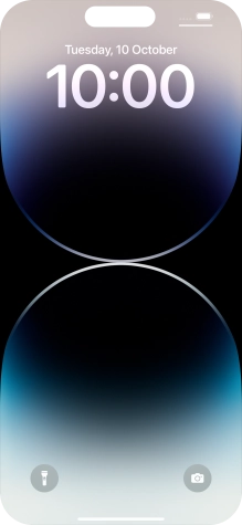 Slide your finger upwards starting from the bottom of the screen.
