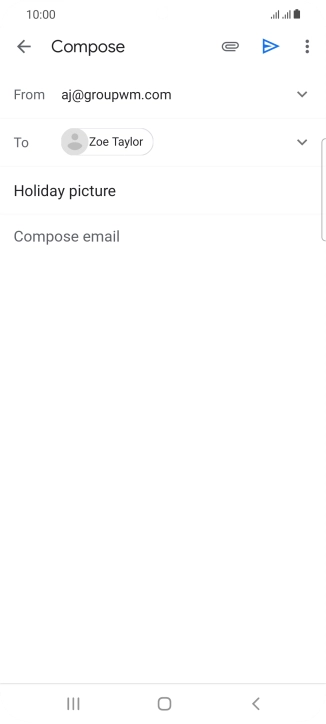 Press the text input field. Press the text input field.