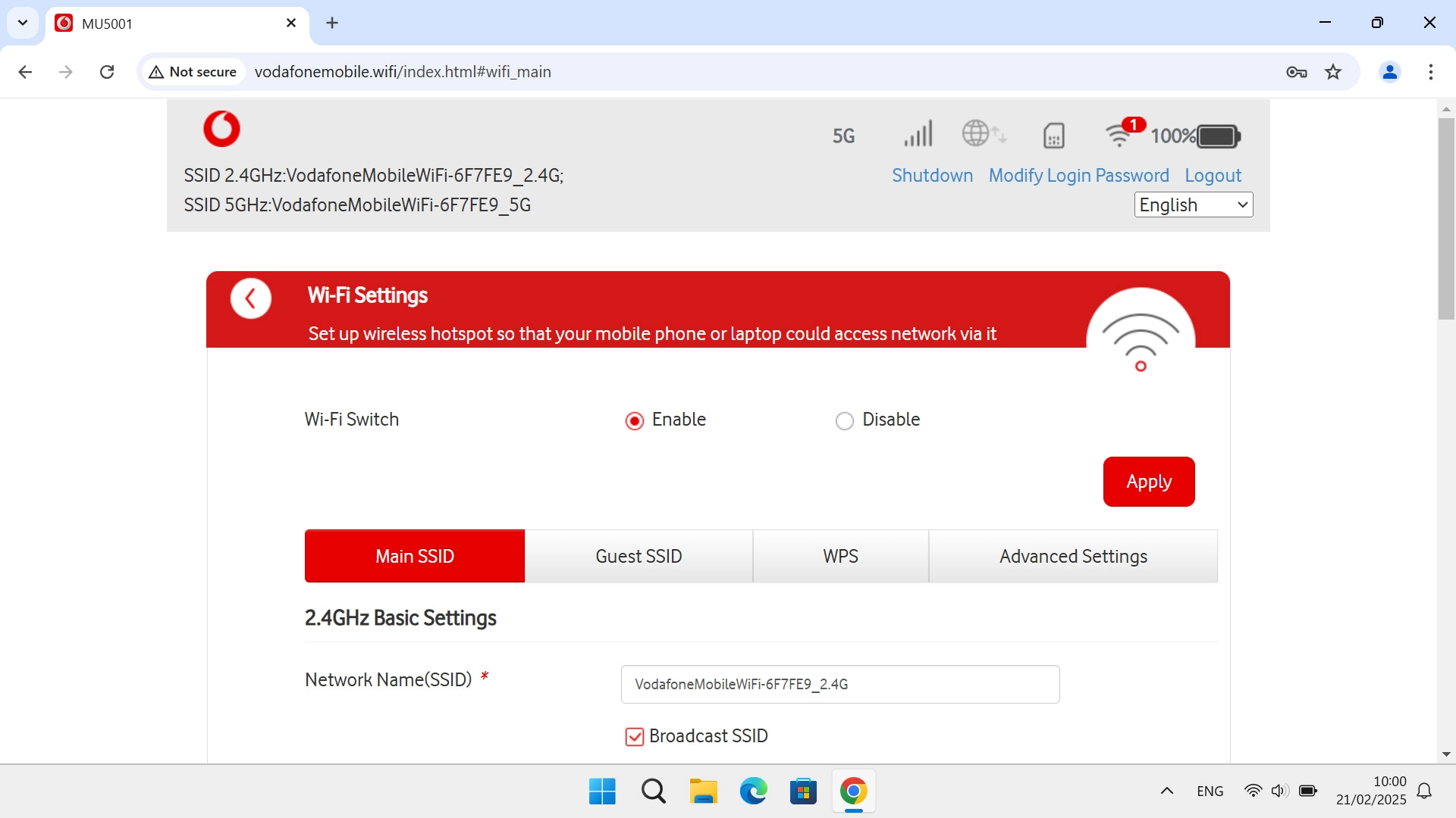 Click Advanced Settings.