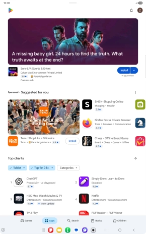 Press Search.