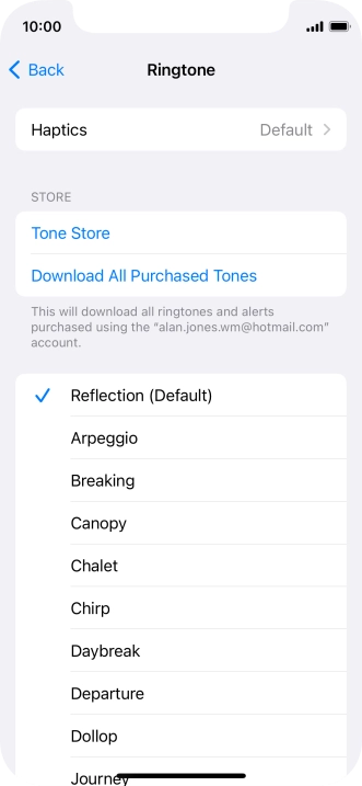 Press the required ring tones to hear them.