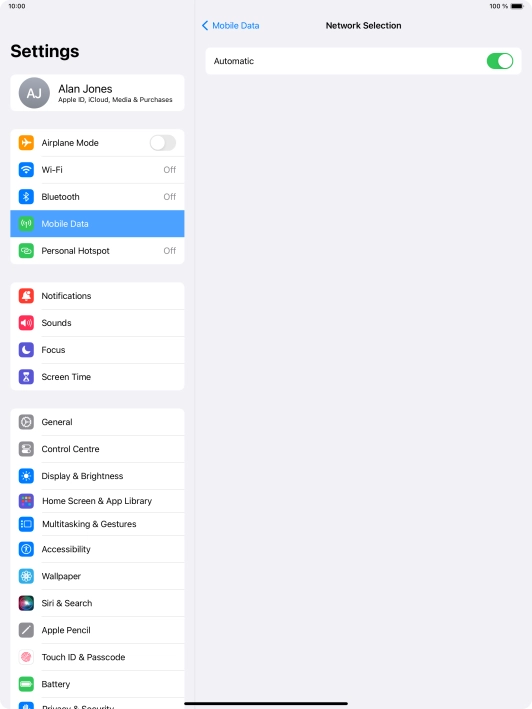 Press the indicator next to Press the indicator next to