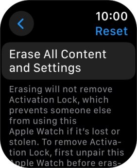 Press Erase All Content and Settings. Press Erase All Content and Settings.