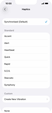Press the required setting to turn on the function. Press the required setting to turn on the function.