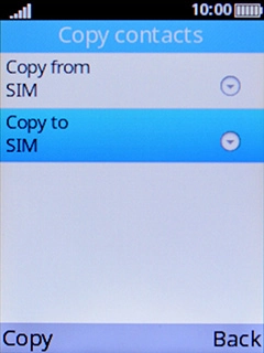 Select Copy to.