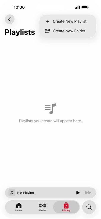 Press Create New Playlist.