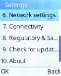 Select Network settings.