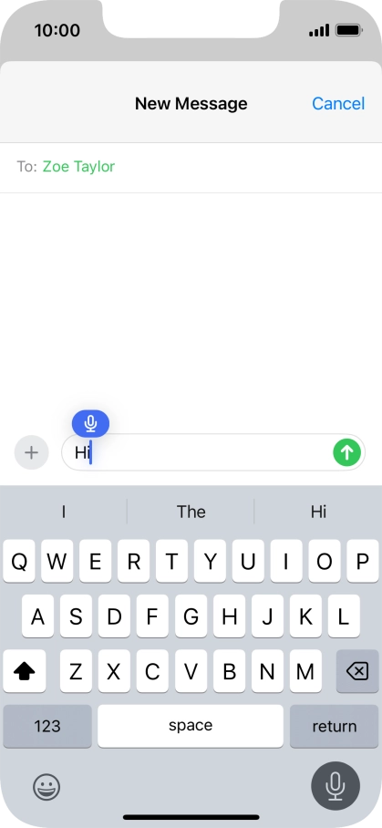Press the microphone icon to end dictation. Press the microphone icon to end dictation.