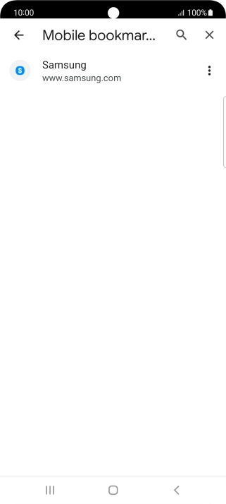 Press the required bookmark. Press the required bookmark.