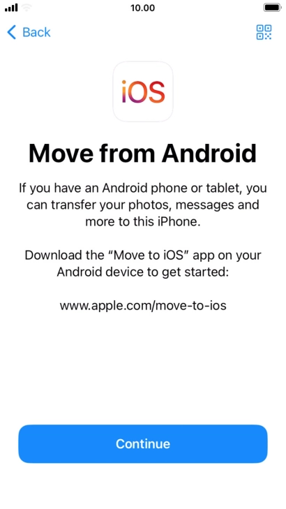 To transfer content to your phone, you need to install the app To transfer content to your phone, you need to install the app