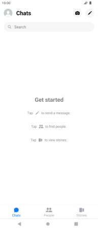 Press the search field. Press the search field.