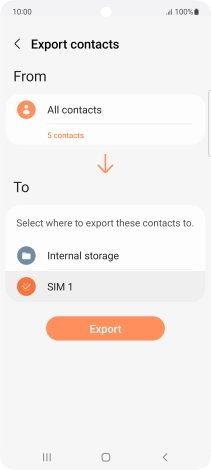 Press Export. Press Export.