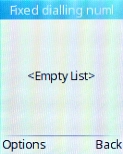 Press the Left selection key.