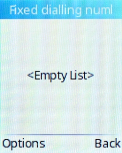 Press the Left selection key.