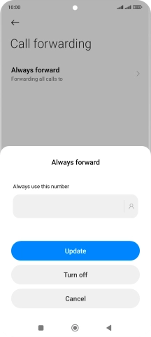 Press Turn off. Press Turn off.