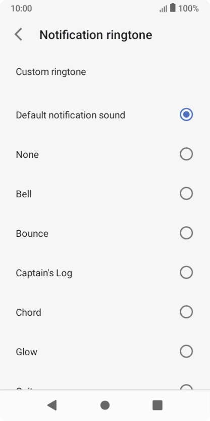 Press the required message tones to hear them. Press the required message tones to hear them.