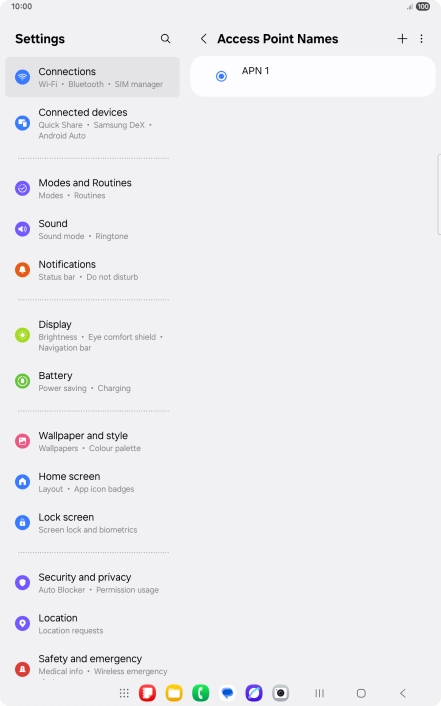 Press the add icon.