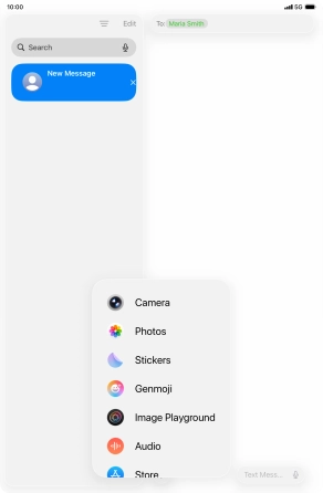 Press Genmoji.