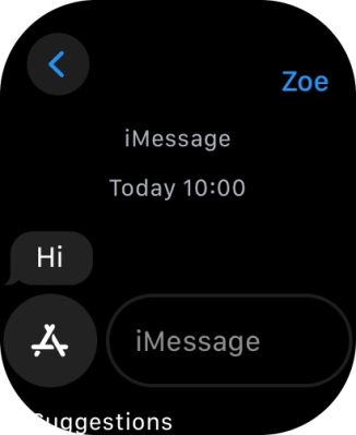 Press iMessage. Press iMessage.