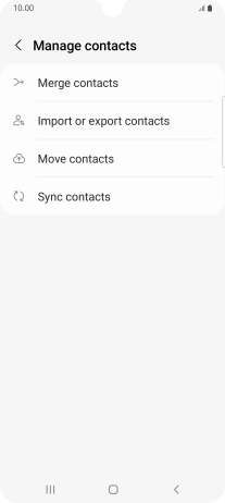 Press Merge contacts. Press Merge contacts.