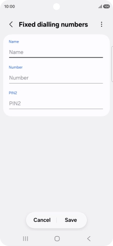 Press Name and key in the required name. Press Name and key in the required name.