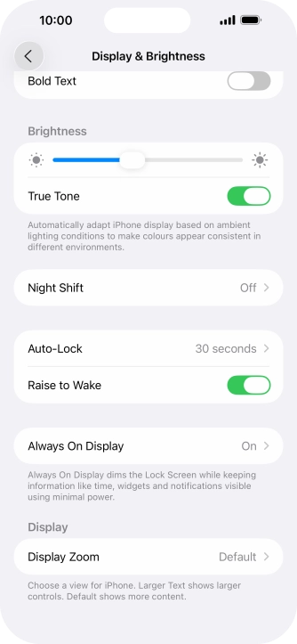 Press Auto-Lock.