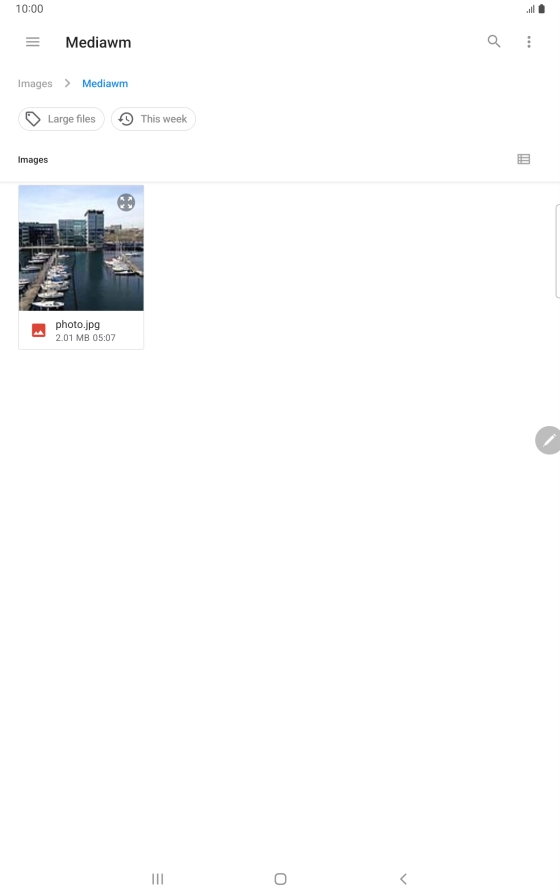 Press the required file. Press the required file.