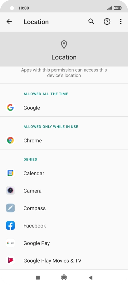 Press the required app. Press the required app.