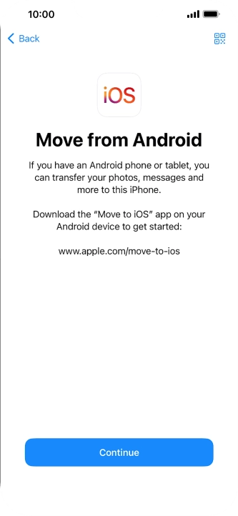 To transfer content to your phone, you need to install the app To transfer content to your phone, you need to install the app