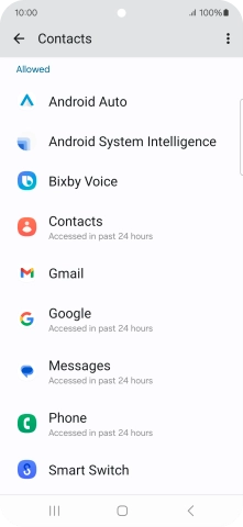 Press the required app. Press the required app.