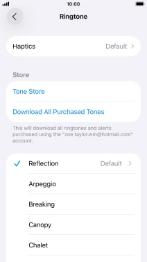 Press the required ring tones to hear them. Press the required ring tones to hear them.