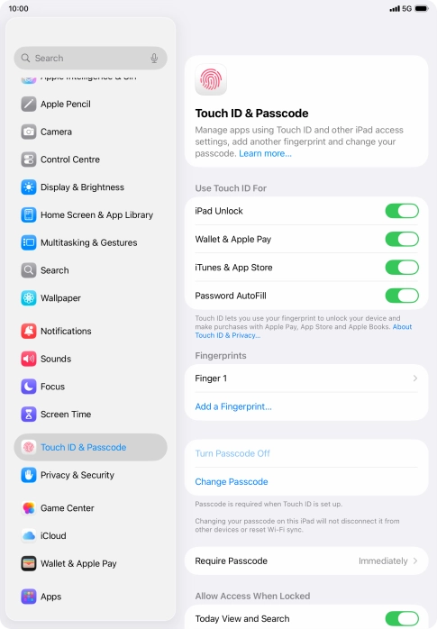 Press the indicators next to the required settings to turn them on or off. Press the indicators next to the required settings to turn them on or off.