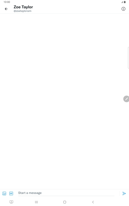 Press the text input field. Press the text input field.