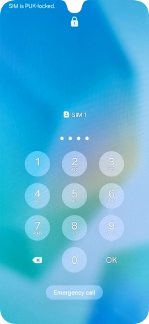 Key in a new four-digit PIN and press OK.