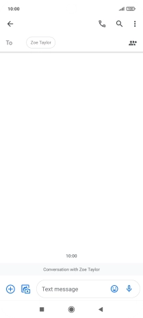 Press the text input field and write the text for your picture message.