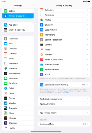 Press App Privacy Report. Press App Privacy Report.